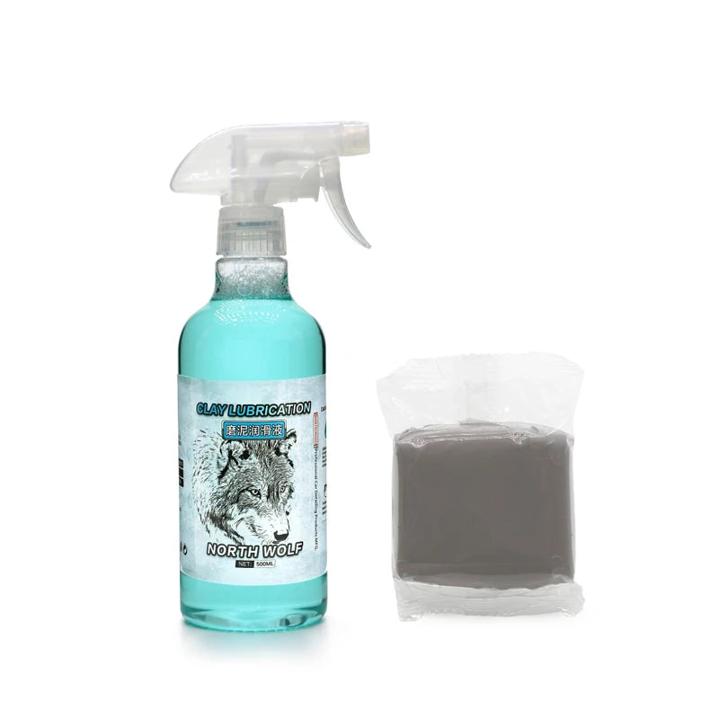 DETAILING 100g Car Magic Clay Bar Car Cleaning Clay Bar Auto Detailing Cleaner Fine Medium Heavy Grade 500ml Car Lubricant