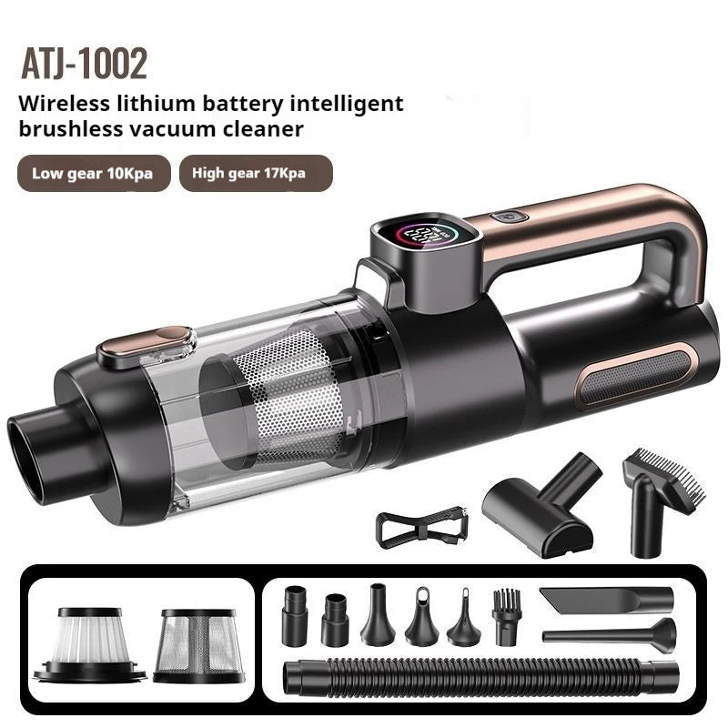 Car Mounted 4-In-1 Vacuum Cleaner With Super Strong Suction Household Mini Large Suction Handheld Small Wireless Vacuum Cleaner