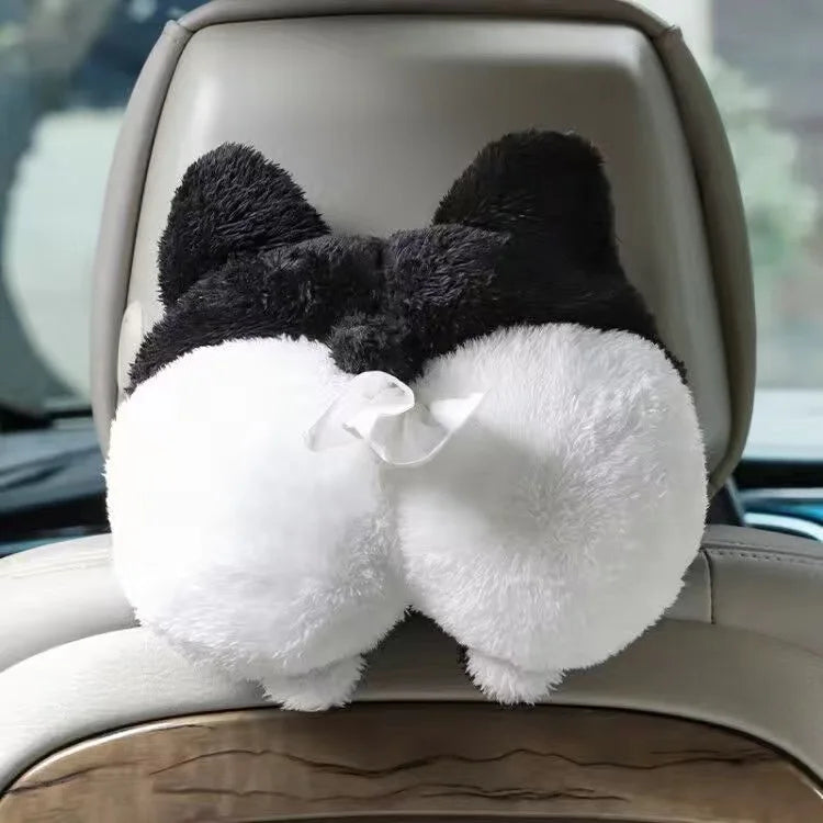 Creative car tissue box, garbage bin, two in one multifunctional car armrest box, drawer box, car decoration supplies