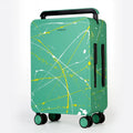 Artistic Graffiti Wide Handle Suitcase Trip Cabin with Silent Universal Wheels Medium Luggage 20/24/26 inch Trolley Case valise