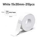 Marklife P15 Thermal Label Sticker Label Paper Tape For Mini Thermal Printer White Color Self-adhesive Paper For P12 Q30 Printer