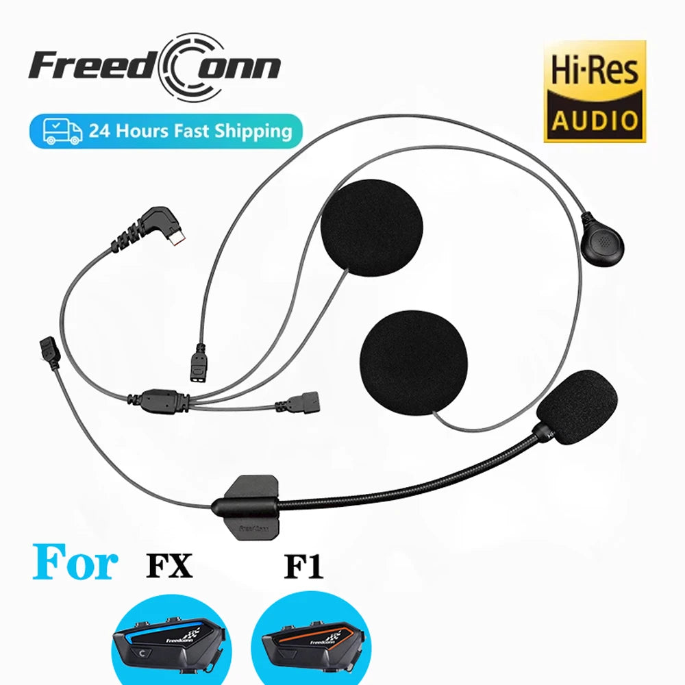 Freedconn Motorcycle Intercom D6 Hi Rex Earphone Mic Accessories for Freedconn intercom FX
