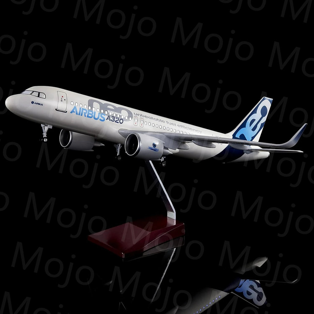 1:80 Scale 47 Cm Model Airbus A320 NEO Passanger Plane Toys Airplane Aircraft With Light And Wheel Collection Display Gifts Fans