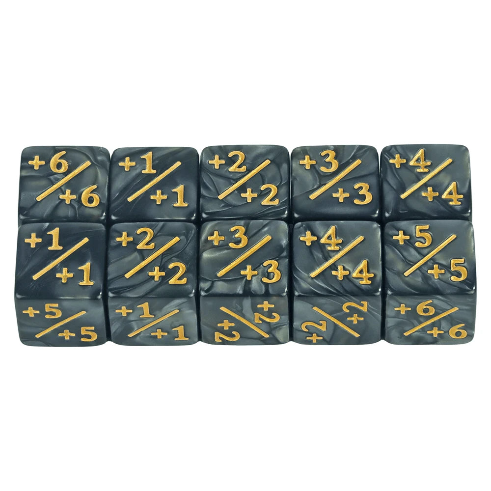 10 Pieces Dice Counters Token Dice, D6 Dice Compatible with Card Game Accessories