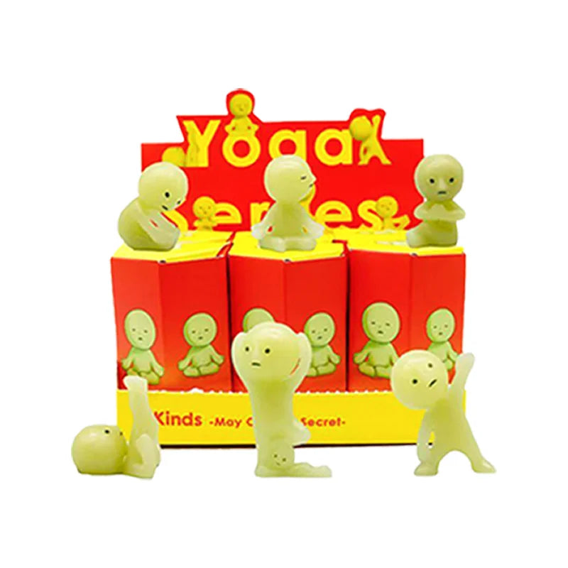 4 Multiple Series Noctilucent Green Doll Blind Mystery Box Action Figures Decoration Desktop Model Toy For Gift Surprise