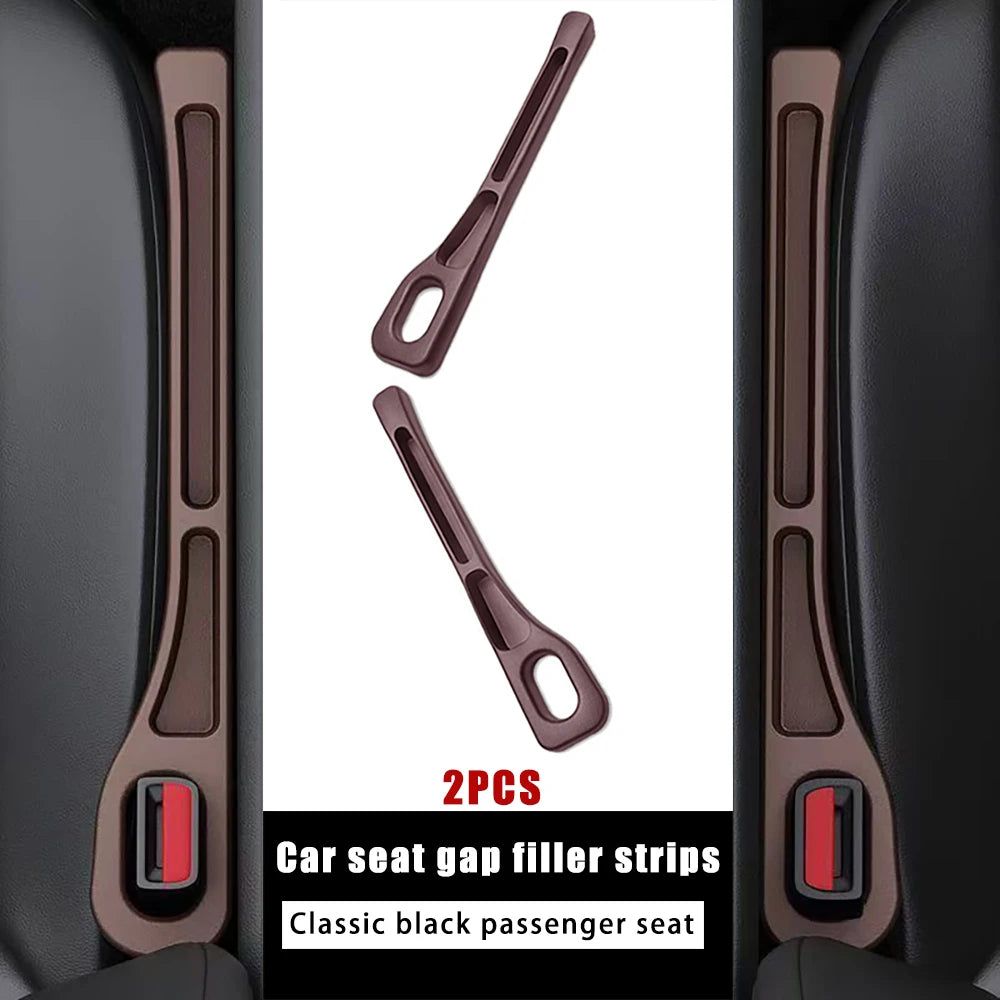 2Pcs Universal Car Seat Gap Filler Leak Proof Plug Strip Car Interior Phone Wallet Key Storage Organizer Car Interior Accessorie