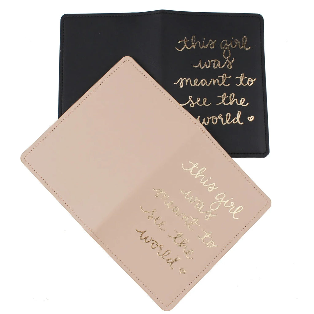 2PCS/Set Letters PU Leather Passport Cover Case Card Holder Lightweight Travel Accessories Wallet Gift For Couples