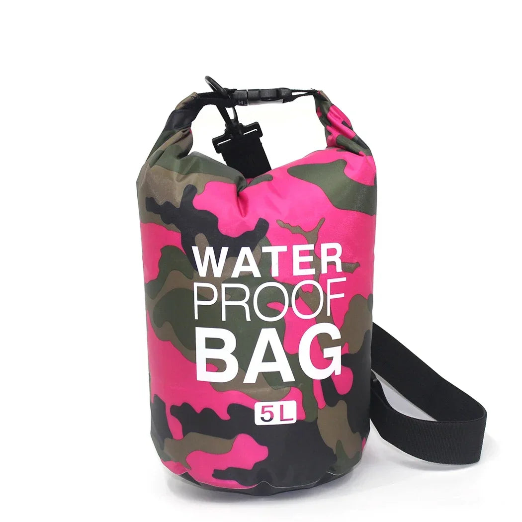 Men's and women's waterproof bags, outdoor sports bags, suitable for swimming, boating, kayaking, rafting and traveling