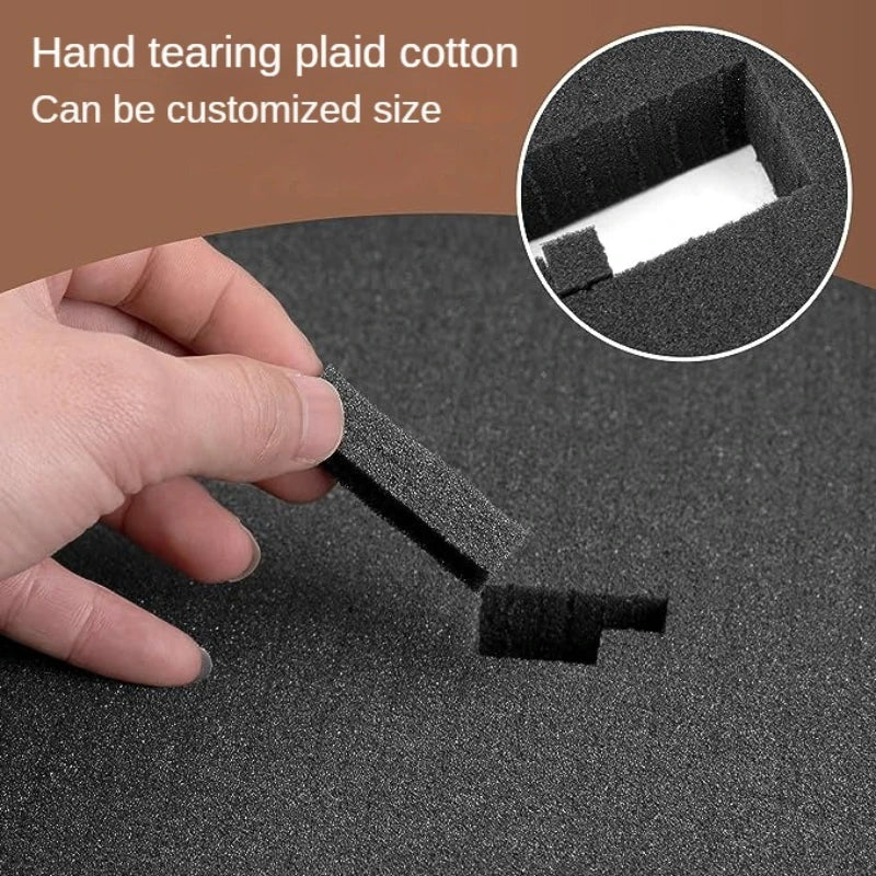 High Density Cutting Toolbox Foam Pick Pluck Foam Insert Precorted Shadow Foams For Hard Case Pre-Cut Shockproof Sponge Cushion