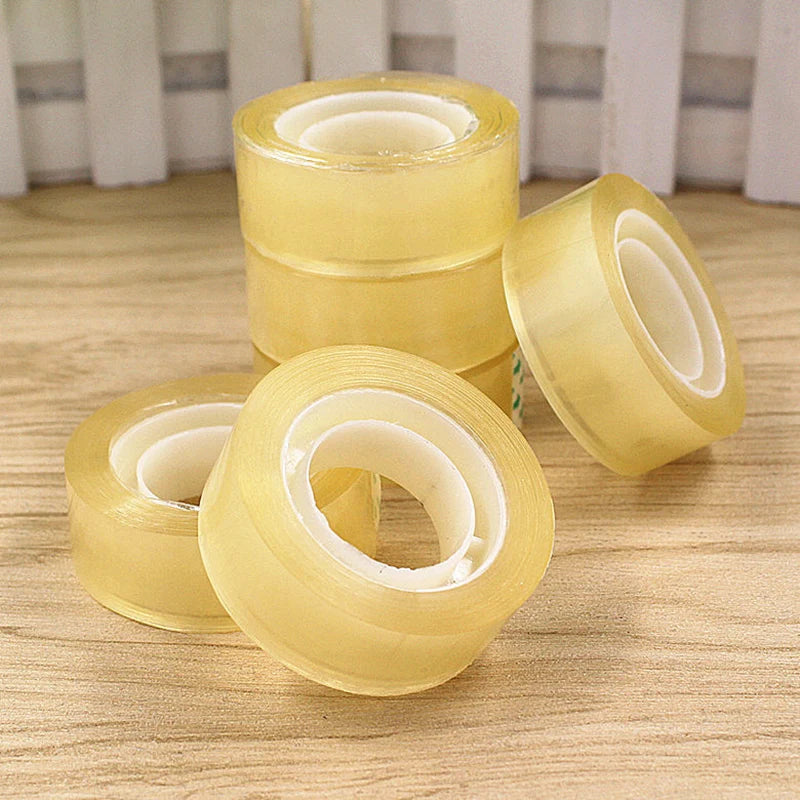 Transparent Tape Office Tape for Home and School Multifuntion High-viscosity Adhesive Tape Refills Wrapping Tape Roll