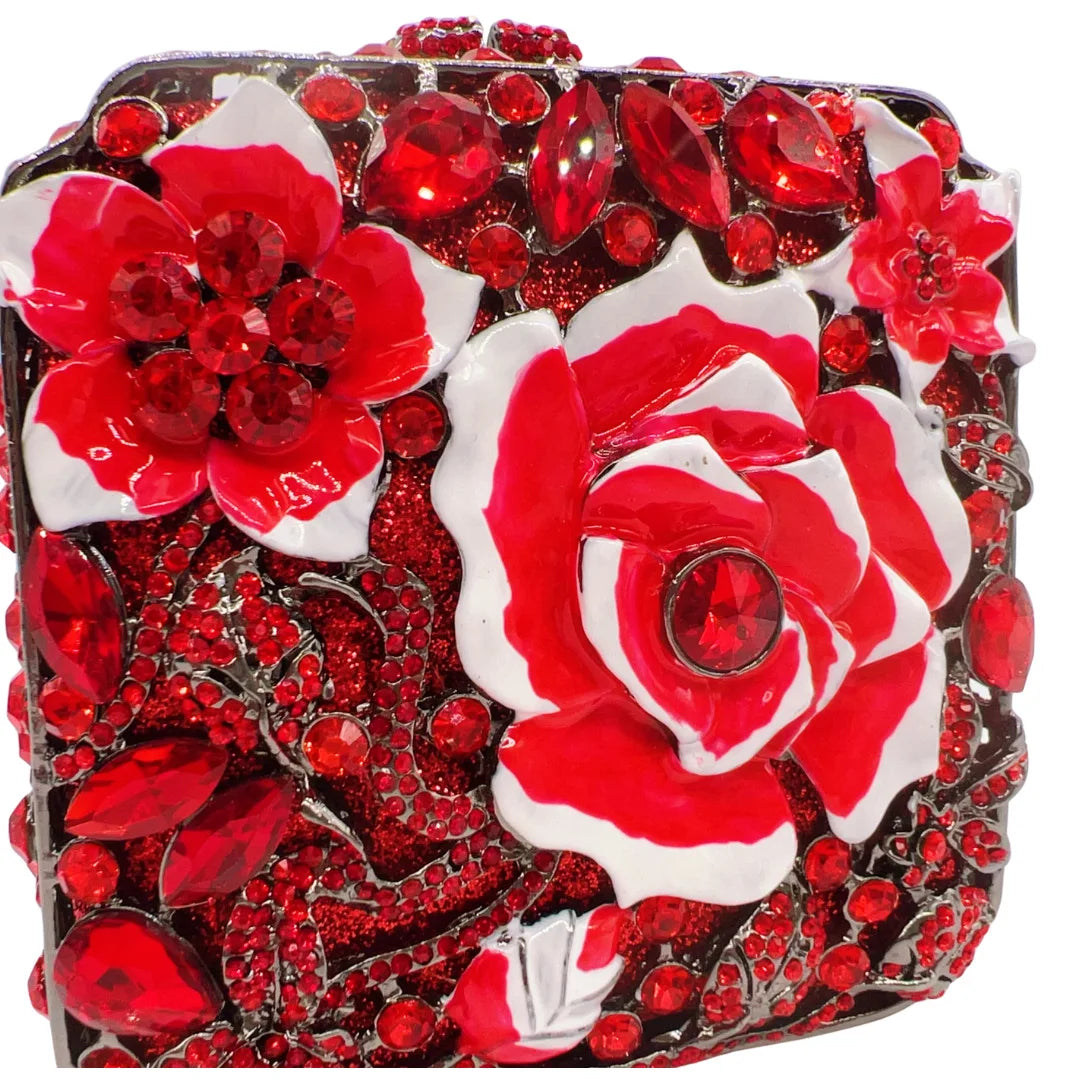 Crystal Bag Diamond Light Luxury Oil Drop Rose Dinner Banquet Party Annual Meeting Handbag Girl