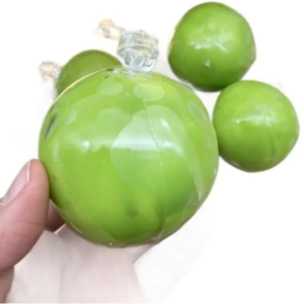 Green Grape Design Wax Cracking Squeeze Toy Crispy Feel Crackable Texture Crispy Stress Balls Handmade Craft Soft TPR
