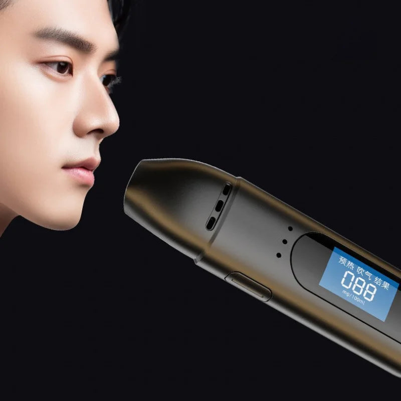 High Accuracy Breathalyzer, Portable Digital Alcohol Tester with LCD Display, Personal & Professional Use Driving Safety