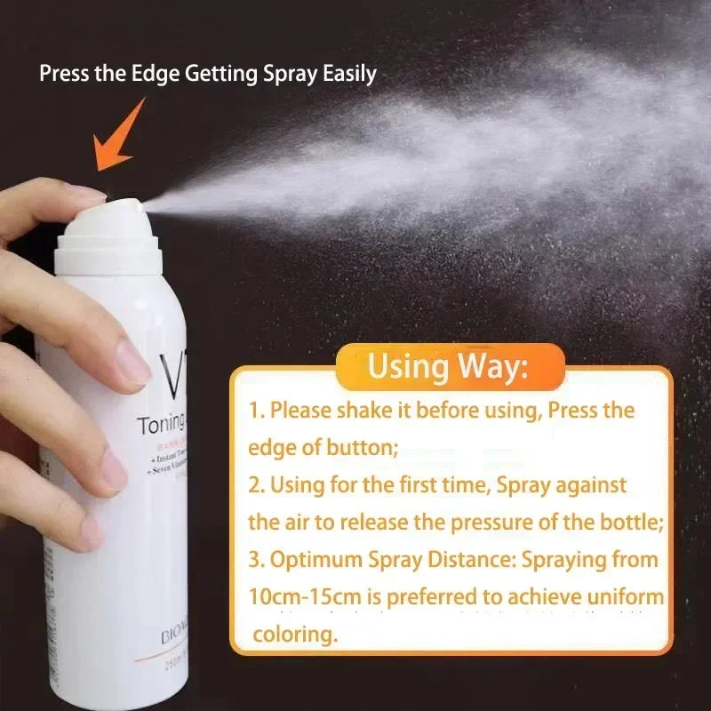 200ml 2bottles Whitening Concealer Sunscreen Isolation Spray Waterproof V7 Hydration Moisturizing Body Foundation