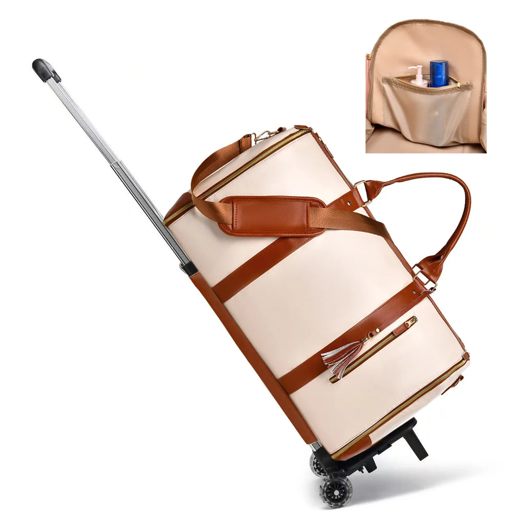 New Large Travel Foldable Handbag for Women - Multi-functional Suitcase, Overnight Packing Bag