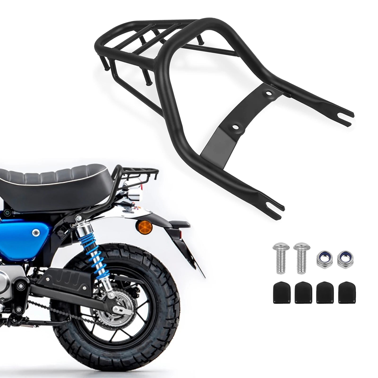 Motorcycle Monkey125 Rear Luggage Rack For Honda Monkey 125 2018-2024 2023 Rear Cargo Support Holder Bracket Cargo Tail Rack