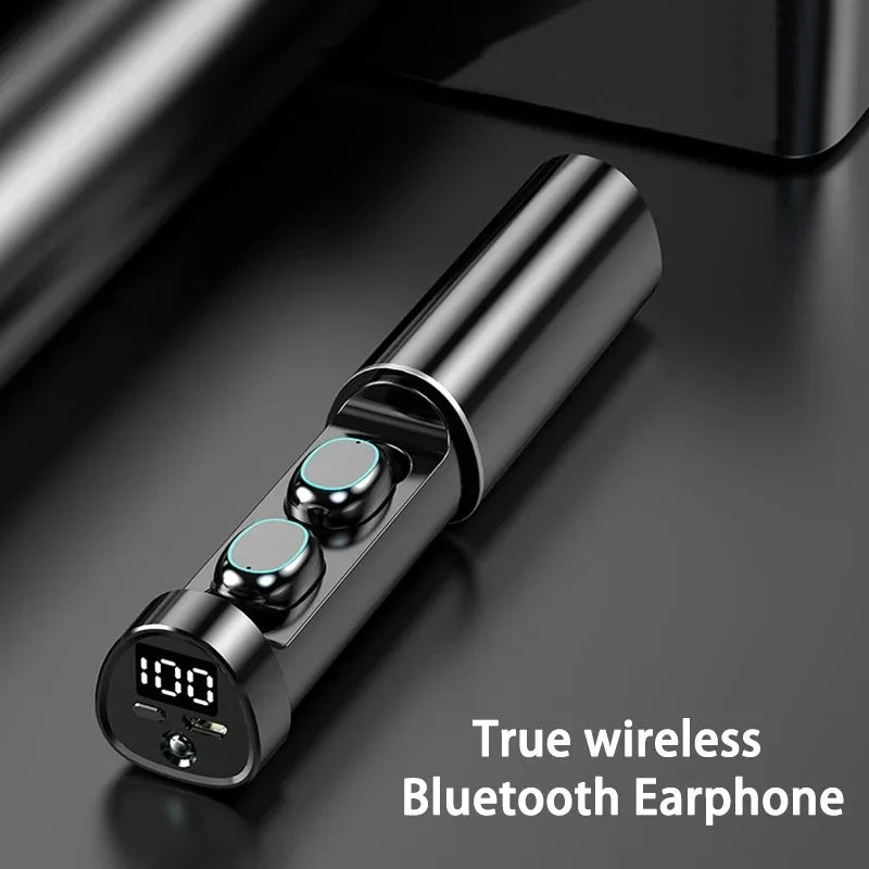 High Quality N21 Wireless Bluetooth Earphones with Built-in Microphone for Sports Games, High-Definition Noise Free Flashlight