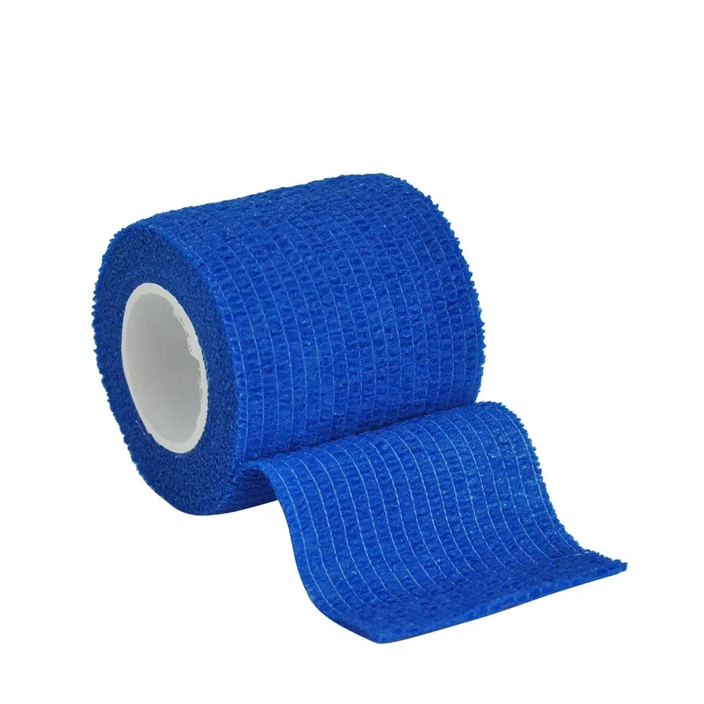 1/6roll 2.5/5/7.5/10cm*4.6m Non Woven Elastic Self Adhesive Bandage Cohesive Bandage for Sports Fixing Finger Wrist Leg