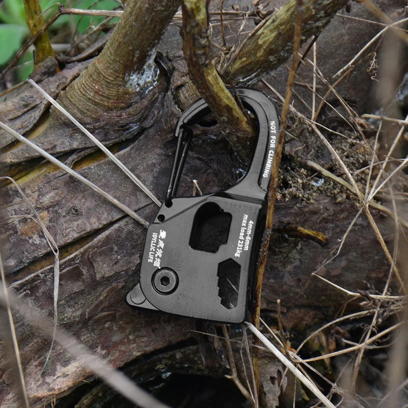 1/6PCS Aluminum Alloy Adjuster Tent Rope Tensioner Auto-locking Strong Load-Bearing Tent Rope Tarp Tensioner Camping Gadgets