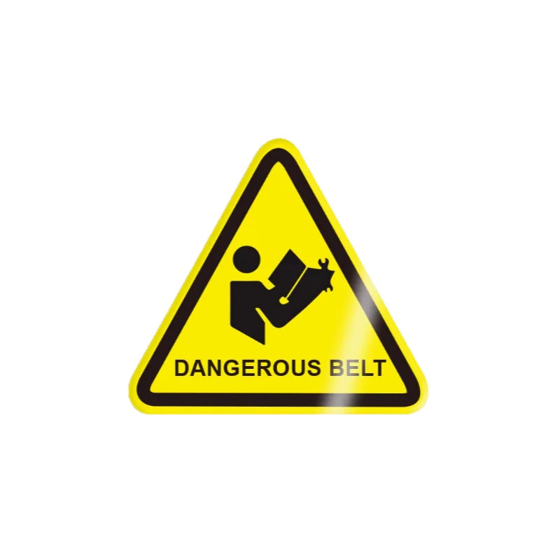 10Pcs 50X50Mm Safety Warning Signs, Workshop Production Safety Warning Signs, Hazard Warning Signs