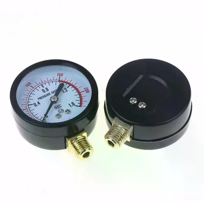 【New】1Pcs 0-25Bar 0-10Bar 0-12Bar Hydraulic Fluid Measuring Instrument Air Compressor Pressure Gauge DIY Accessories