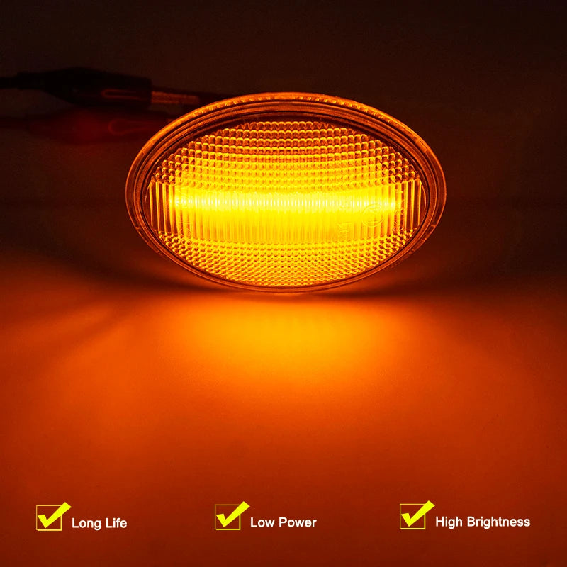 12V Clear Lens LED Side Marker Lamp Assembly For Mini Cooper R55/R55N R56/R56N R57/R57N R58 R59 Blinker Turn Signal Light