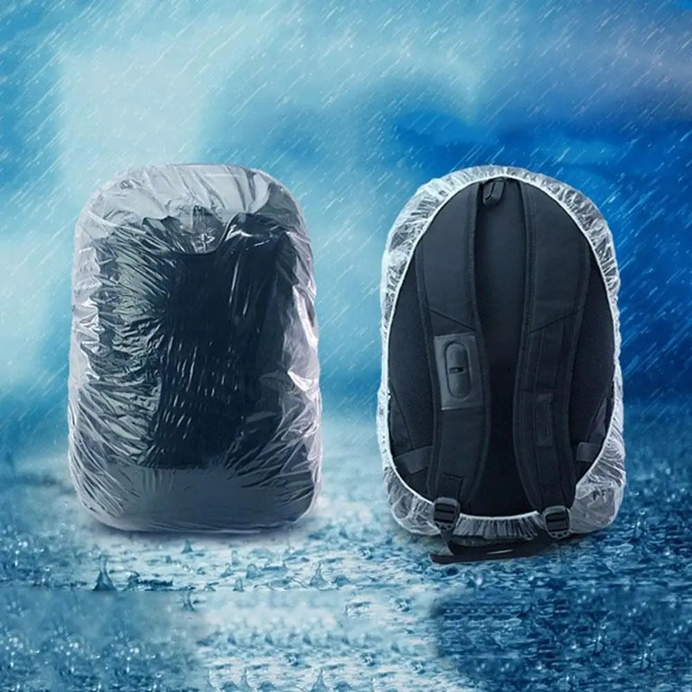 Tool Disposable Backpack Rainproof Cover Plastic Transparent Knapsack Rain Cover Travel Supplies High Quality Rucksack Raincover