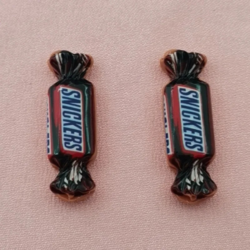 10pcs simulation candy and food toy resin pendant, DIY jewelry making earrings, keychain accessories