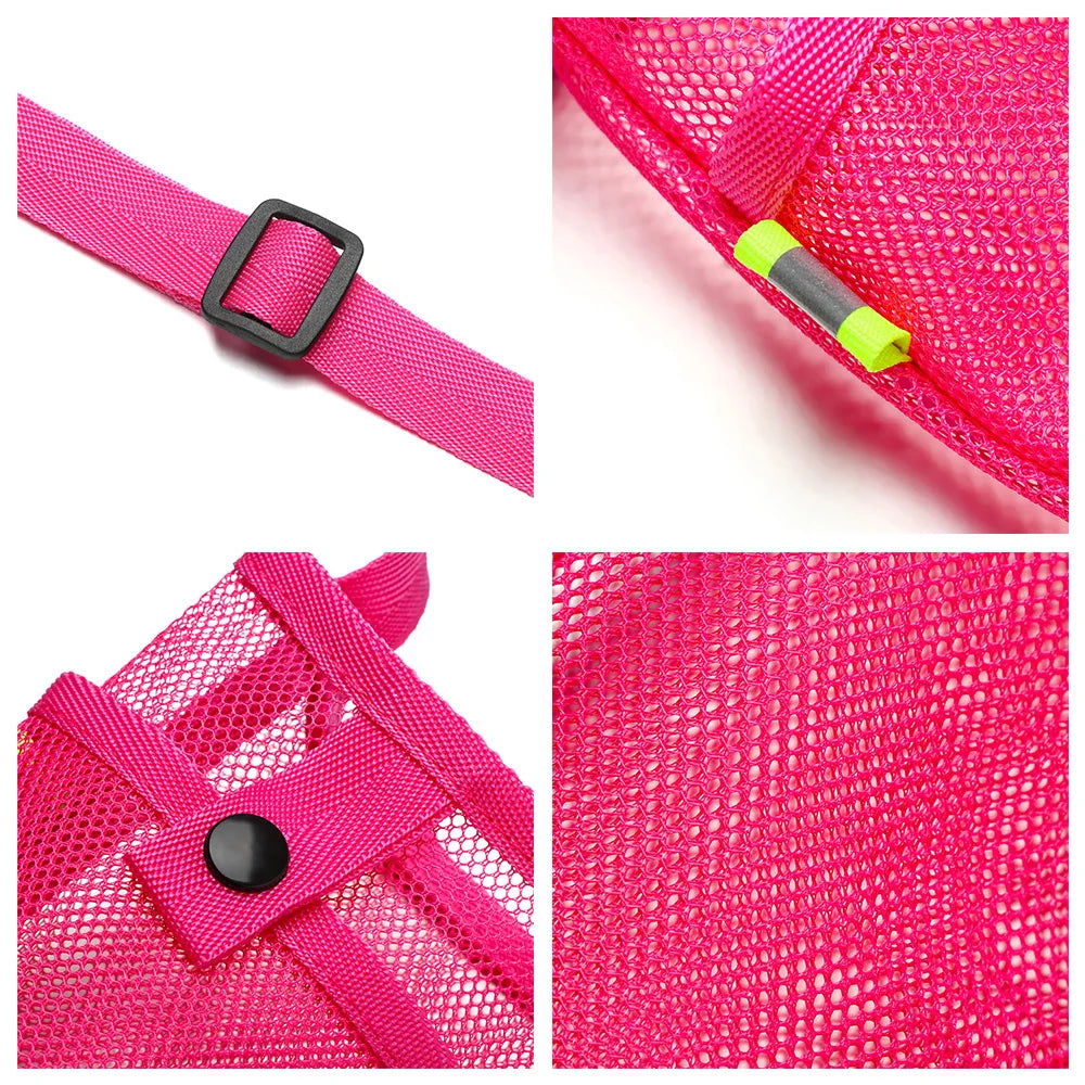 Portable Sport Water Bottle Cover With Strap Cup Sleeve Mesh Cup Pouch Mobile Phone Bag Visible Bag Outdoor Camping Accessories