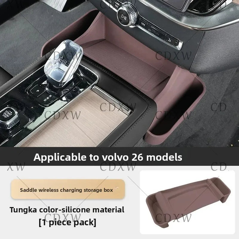 Brand new 26 models suitable for Volvo XC90 S90 XC60 car central control gearbox wireless charging pad storage box
