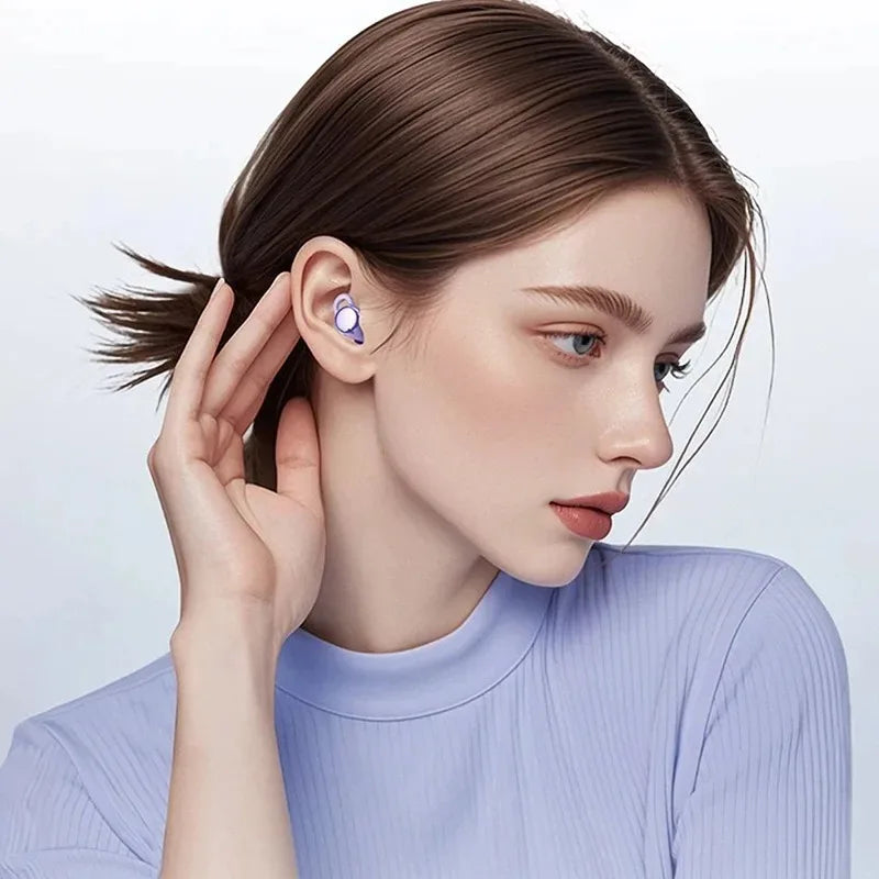 Wireless Bluetooth 5.4 Earbuds with ENC Noise Eduction Sleeping Ear Clip Lightweight Headphones Stereo Sound For Music