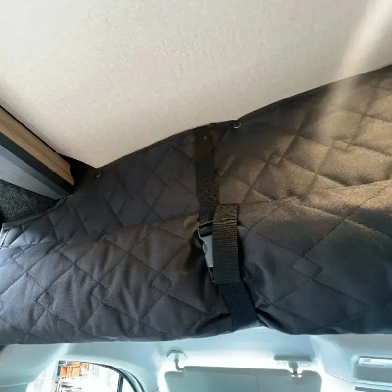 Insulated Cab Divider Curtain For Fiat Ducato, Peugeot Boxer, Citroen Relay, Ram Promaster - Blackout Privacy Curtain All Season