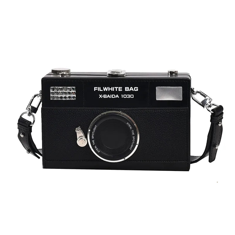 Retro Camera Shaped PU Box Unisex Crossbody Bag 2026 New Versatile Fashion Square Bag Casual Commuting Crossbody Bag
