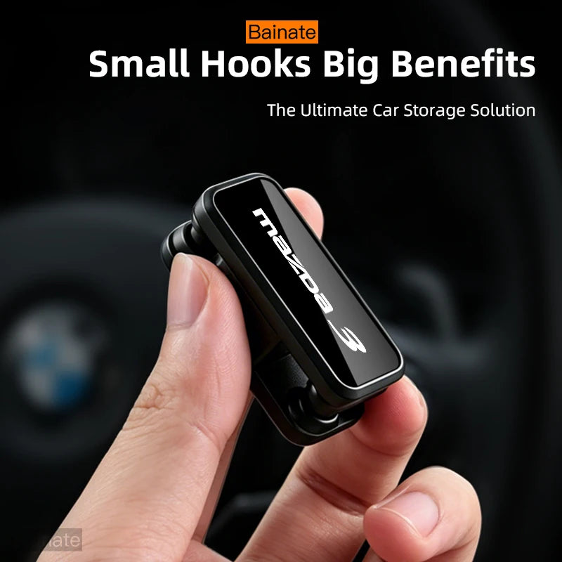 Car Hook Styling Hooks Interior Storage Accessories, For Mazda 3 SKYACTIV 2003-2013 2014-2017 2018-2025 Adhesive Mount Organizer