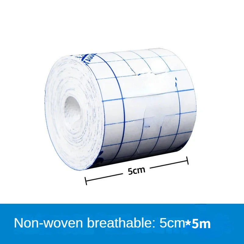 1pc Non-woven Fabric Film Waterproof Transparent Tape Adhesive Plaster Anti-allergic Wound Dressing Fixation Tape