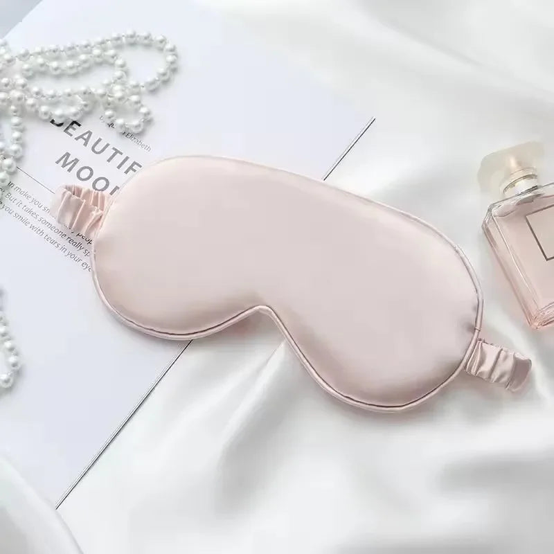 1 Pcs Eyepatch Blindfolds Eyeshade Health Sleep Shield Light Silk Double-Side EyeShade Sleeping Eye Mask Cover Sleep Mask