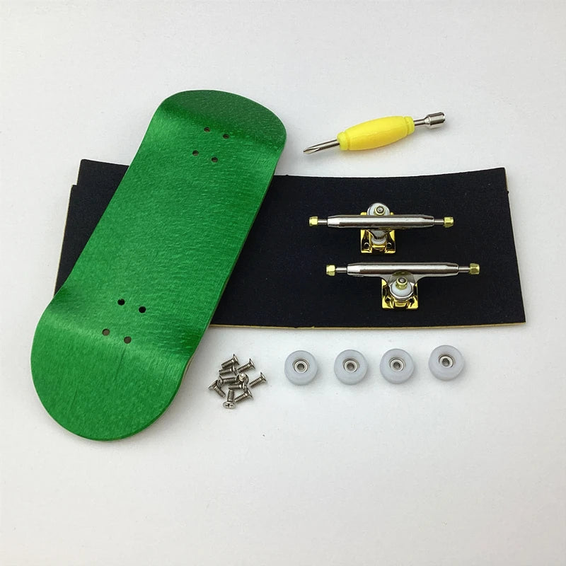 34mm Wood Skateboard OEM Fingerboard Toy with New V3 Trucks and CNC Wheels