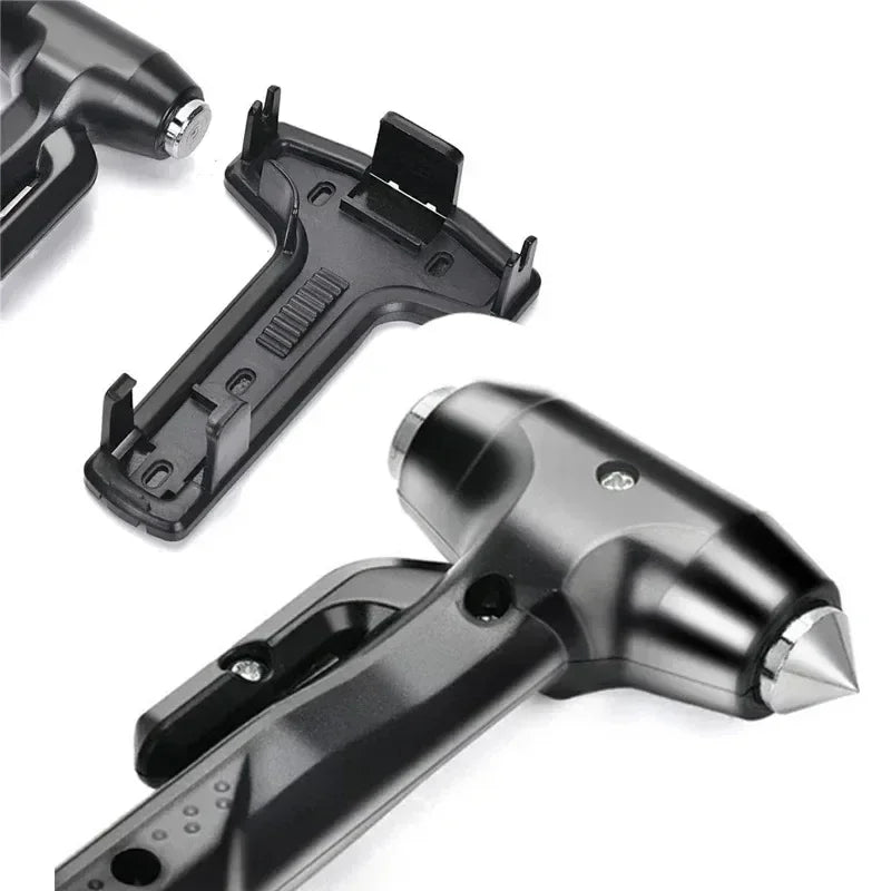 3 In 1 Emergency Safety Hammer Car Window Glass Breaker Seat Belt Cutter High Hardness Steel Rescue Tool Auto Accessories