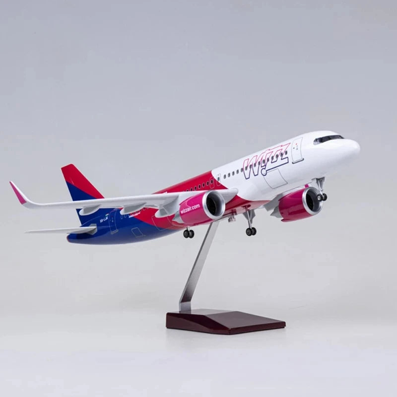 47cm Model Airplanes A320NEO Series 1/80 Scale Aircraft Resin Toy Planes Aviation Miniature Souvenir Plane Toy Christmas Gifts