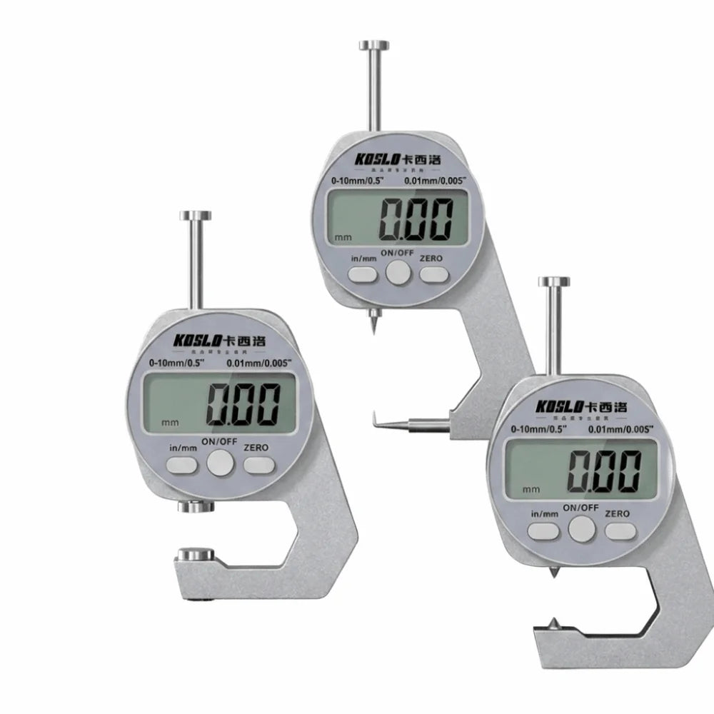High Precision Digital Thickness Gauge Digital Display Accuracy Thickness Meter Wide Measuring Surface Portable