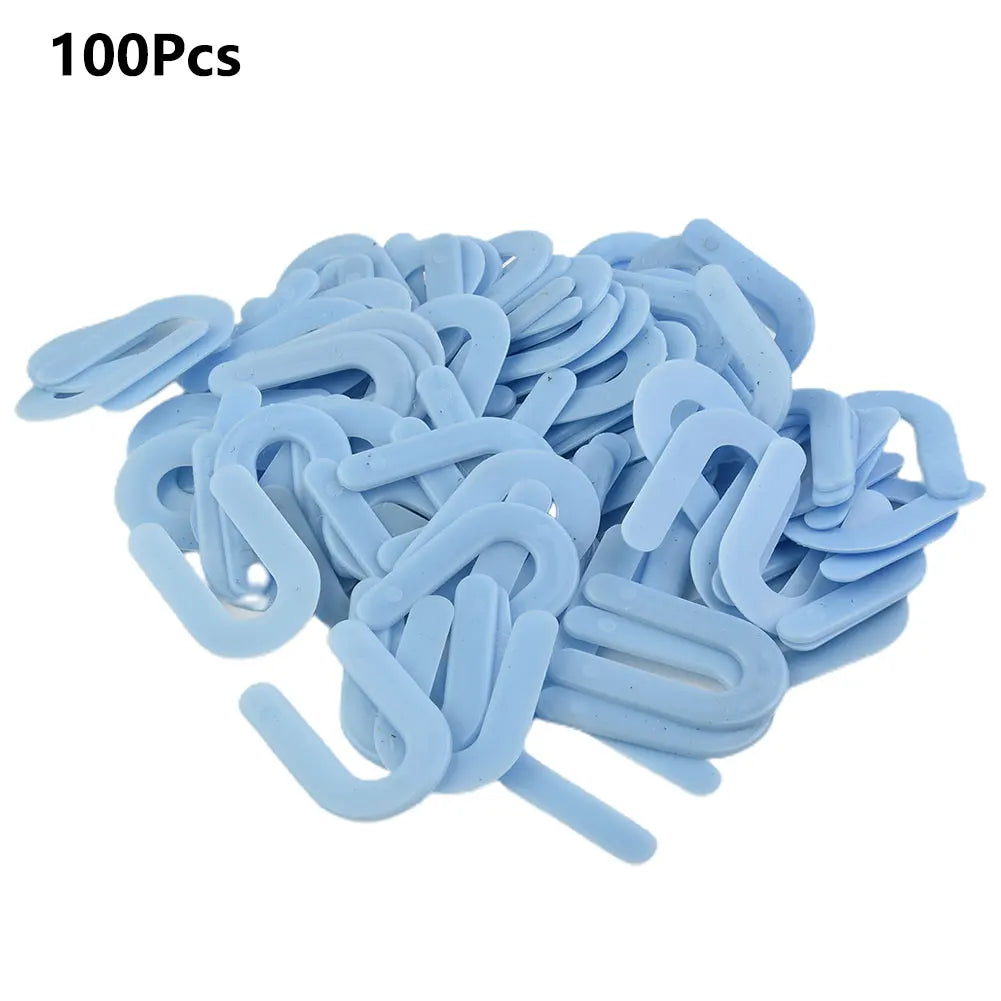 100pcs U-shaped Horseshoe Shims Tile Spacers PP Level Wedges Positioning Clips Floor Wall Tile Gap Fixing Construction Tools