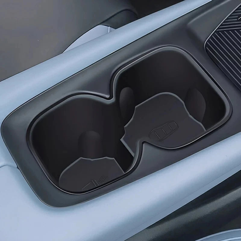 Black Car Water Cup Holder Storage Box Anti-Slip Fixed Beverage Holder For BYD Dolphin Mini / For BYD Seagull Accessories