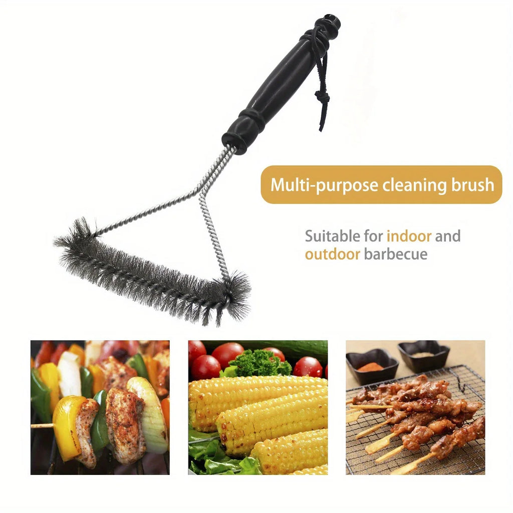 Premium Stainless Steel BBQ Grill Cleaning Brush - Durable, Rust-Resistant, Ergonomic Y-Shape for Deep Cleaning - Non-Stick