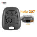Car Key Fob Shell Case For Peugeot 206 207 307 408 607 for Citroen C1 C2 C3 C4 Xsara Picasso 2 Buttons Housing Cover Remote Box