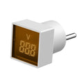 1PC LED Digital AC Voltmeter Indicator Square EU Plug Digital Voltmeter 50–500V Voltage Measurement Range