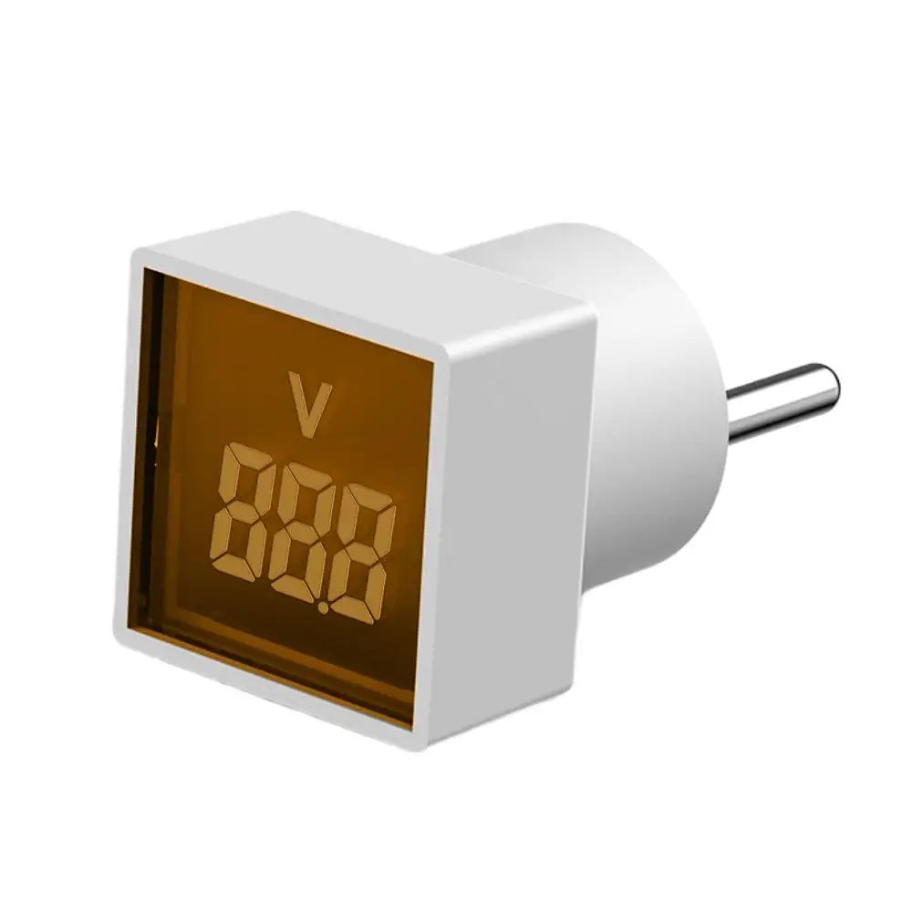1PC LED Digital AC Voltmeter Indicator Square EU Plug Digital Voltmeter 50–500V Voltage Measurement Range