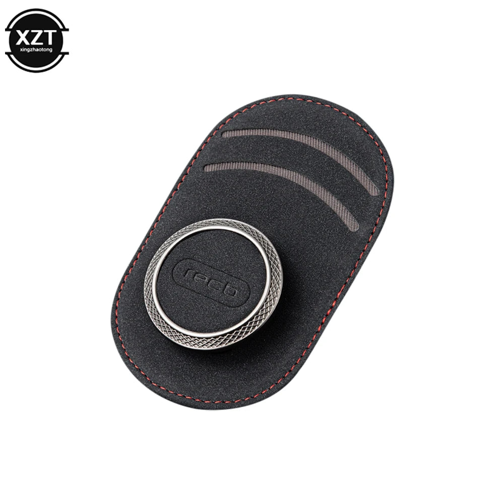 Fashion Car Glasses Holder Universal Sun Visor Clip Sunglasses Holder Suede Leather Eyeglasses Hanger Ticket Clip Glasses Mount