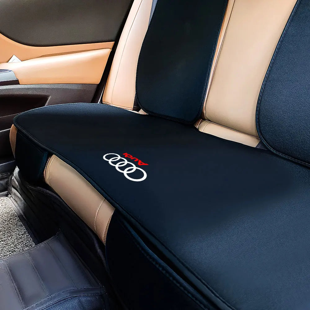 Anti-Slip Car Seat Backrest Cushion Auto Emblem Seat Protective Covers With Pocket For Audi Sline RS TT A3 A4 A6 S4 S5 S6 S7 Q3