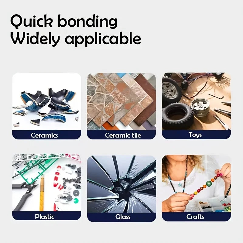 Extra Strong Super glue for High Strength Welds-Universal Superglue Mighty Instant Glue Liquid Glue With Precision Dispenser