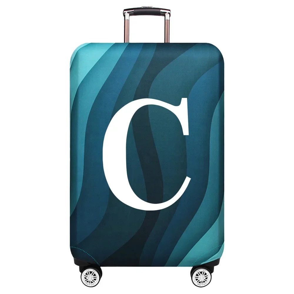 Luggage Cover Travel Suitcase Protective Cover White Series Dust-Proof Stretch Fabric for 18-32inch Baggage Case